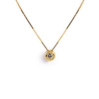 Collana Promesse Donna in Oro giallo Diamante 0.04 Ct PPLAOG04 - PPLAOG04